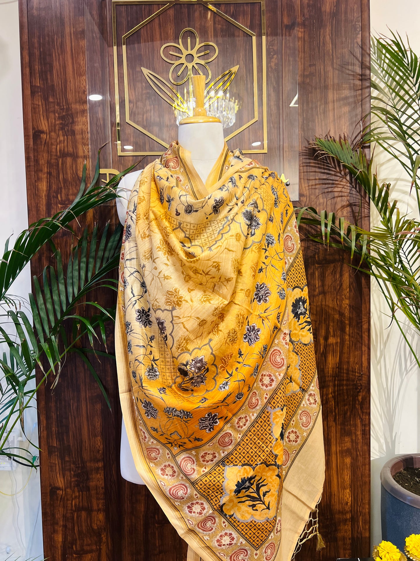 FINE CHANDERI SILK DUPATTA