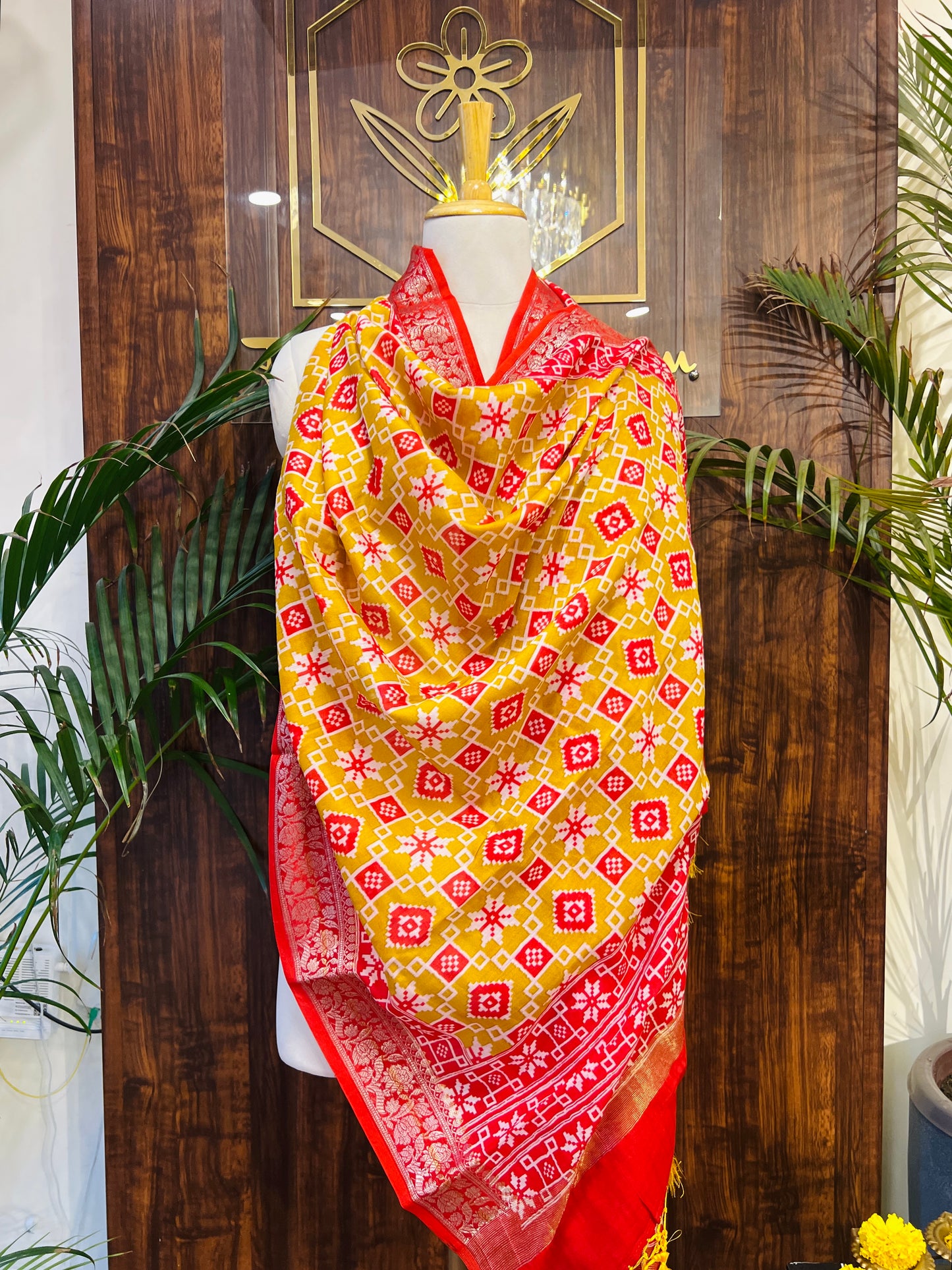 FINE CHANDERI SILK DUPATTA