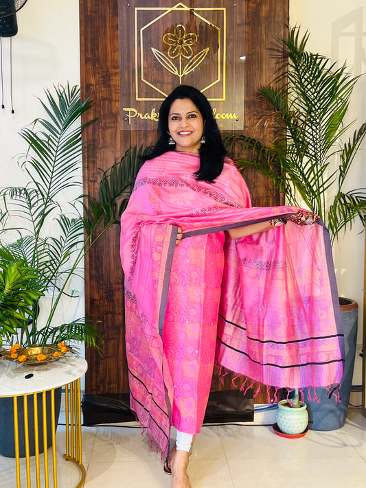 CHANDERI SILK SUIT