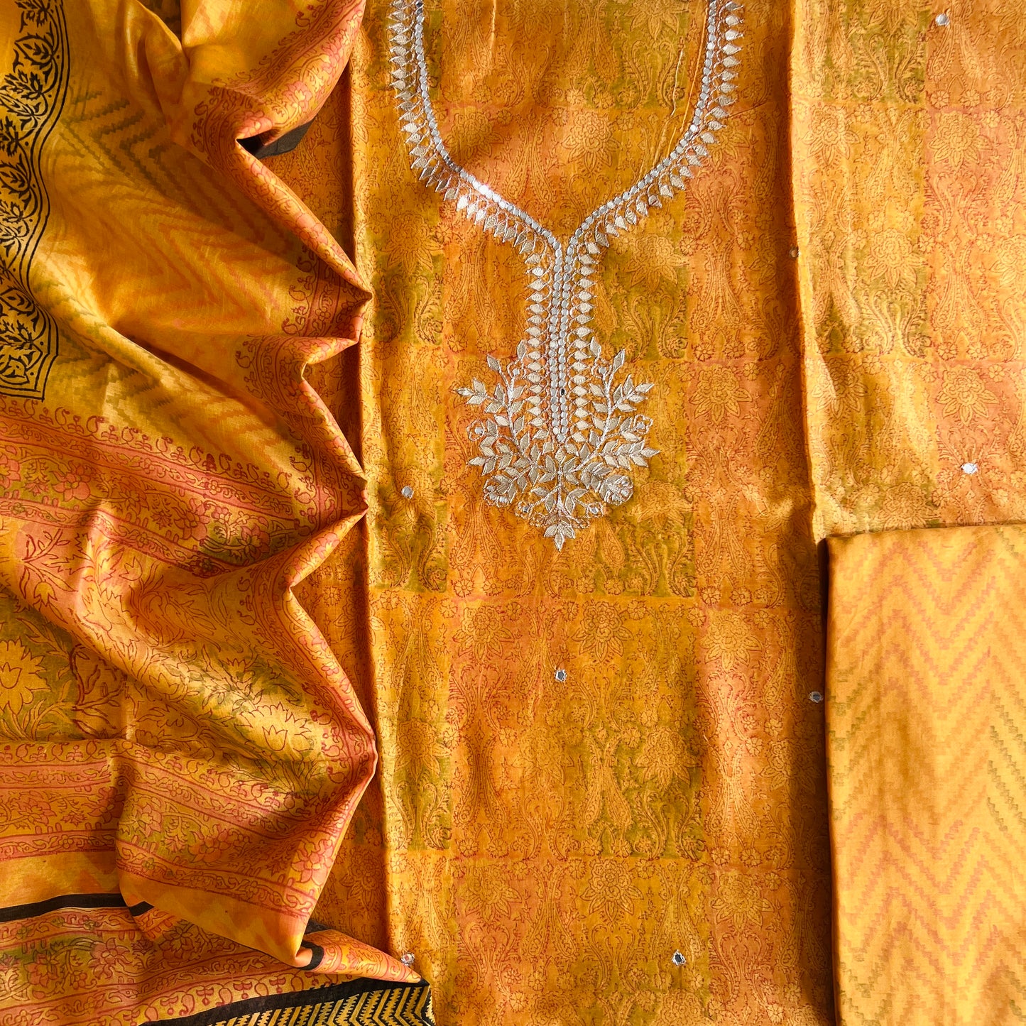 CHANDERI SILK SUIT