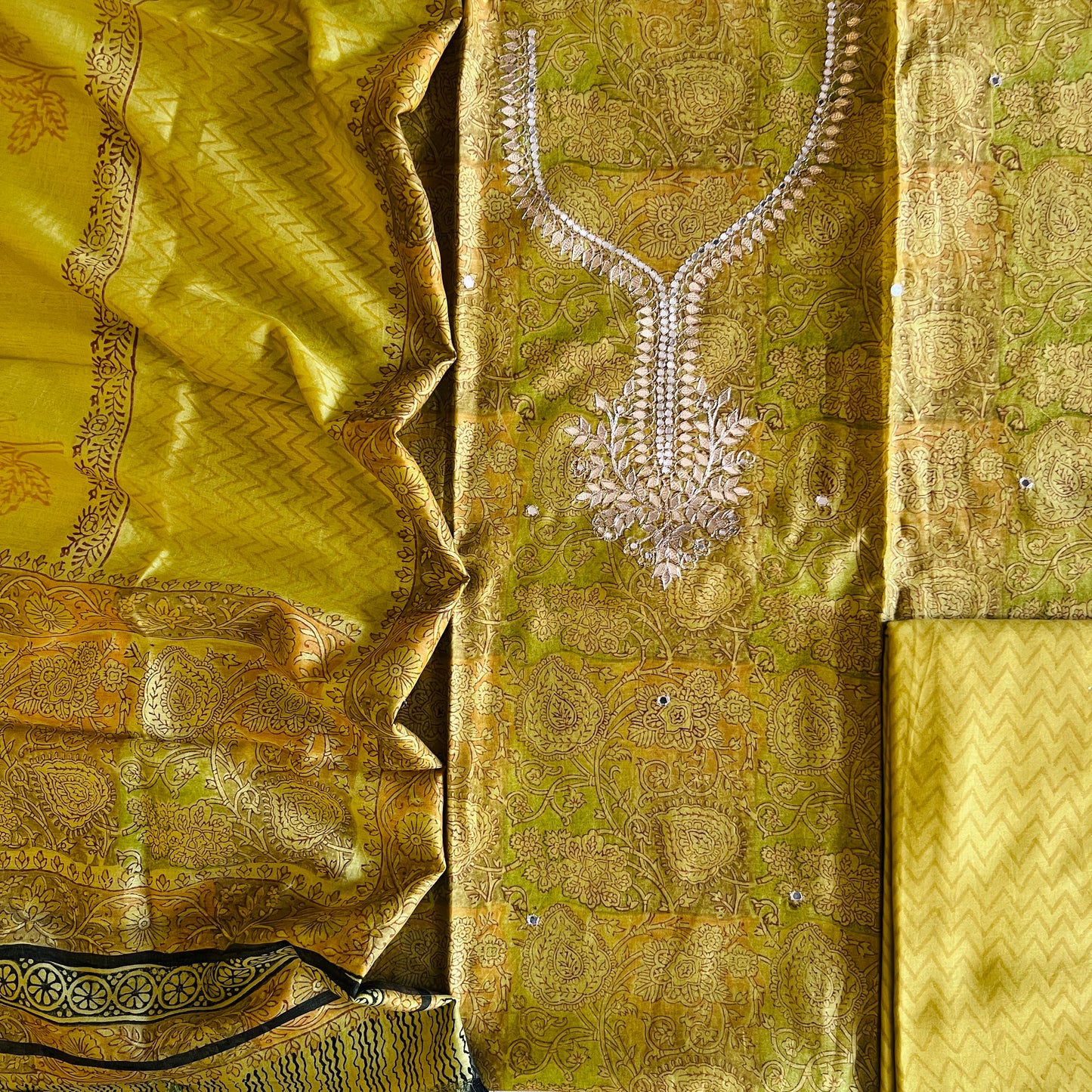 CHANDERI SILK SUIT