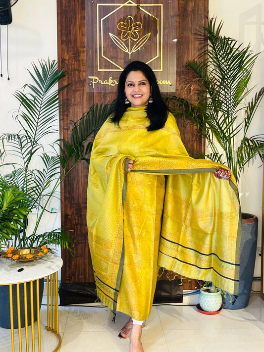 CHANDERI SILK SUIT