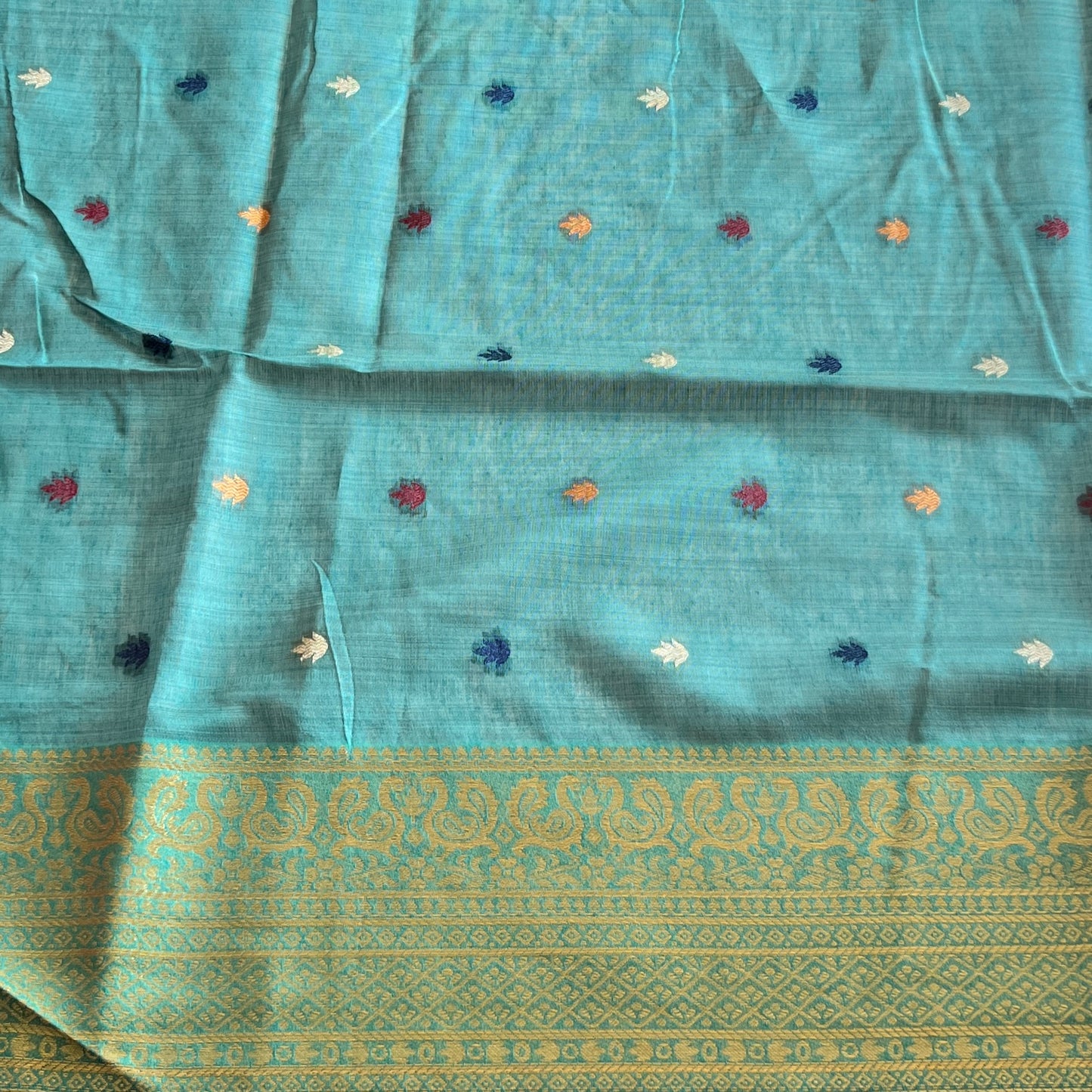 MOONGA COTTON JAMDANI SAREE