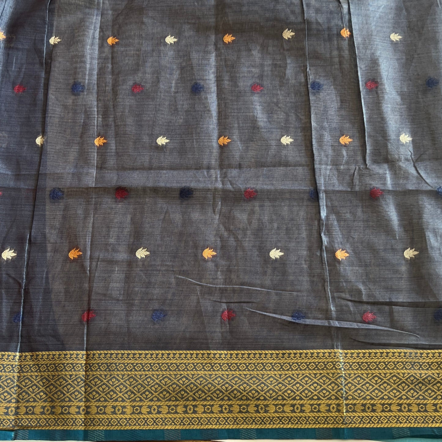 MOONGA COTTON JAMDANI SAREE