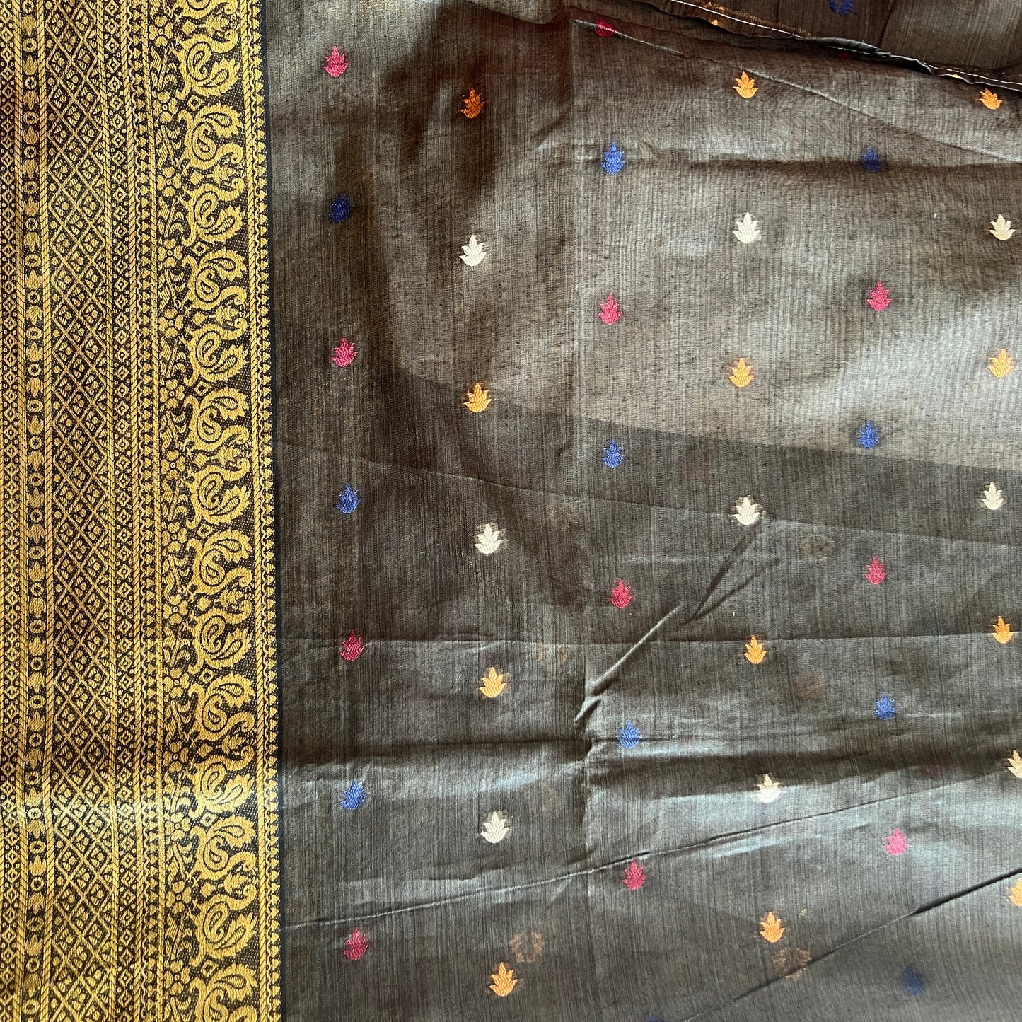 MOONGA COTTON JAMDANI SAREE