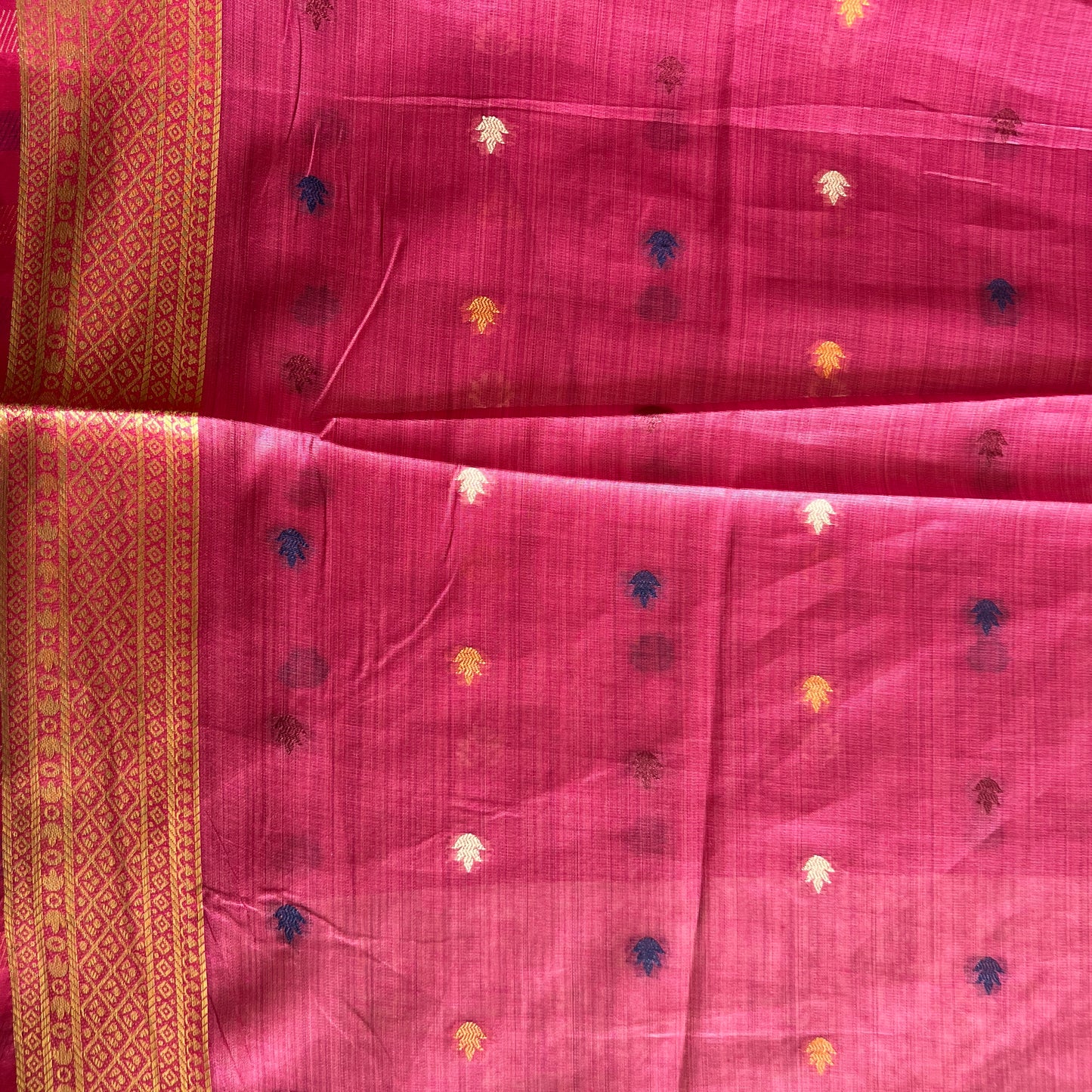 MOONGA COTTON JAMDANI SAREE
