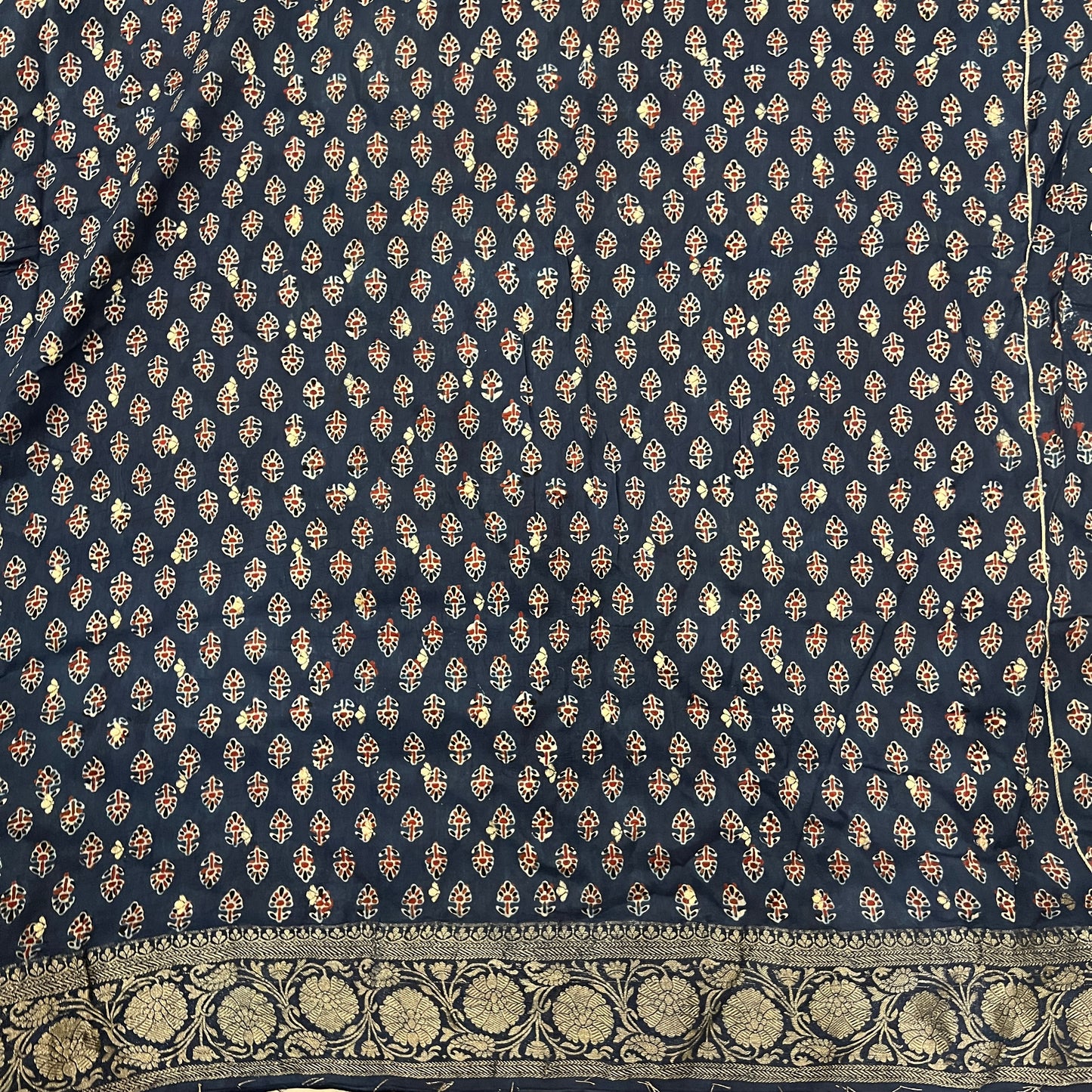 AJRAKH DOLA SILK SAREE (PH4813)