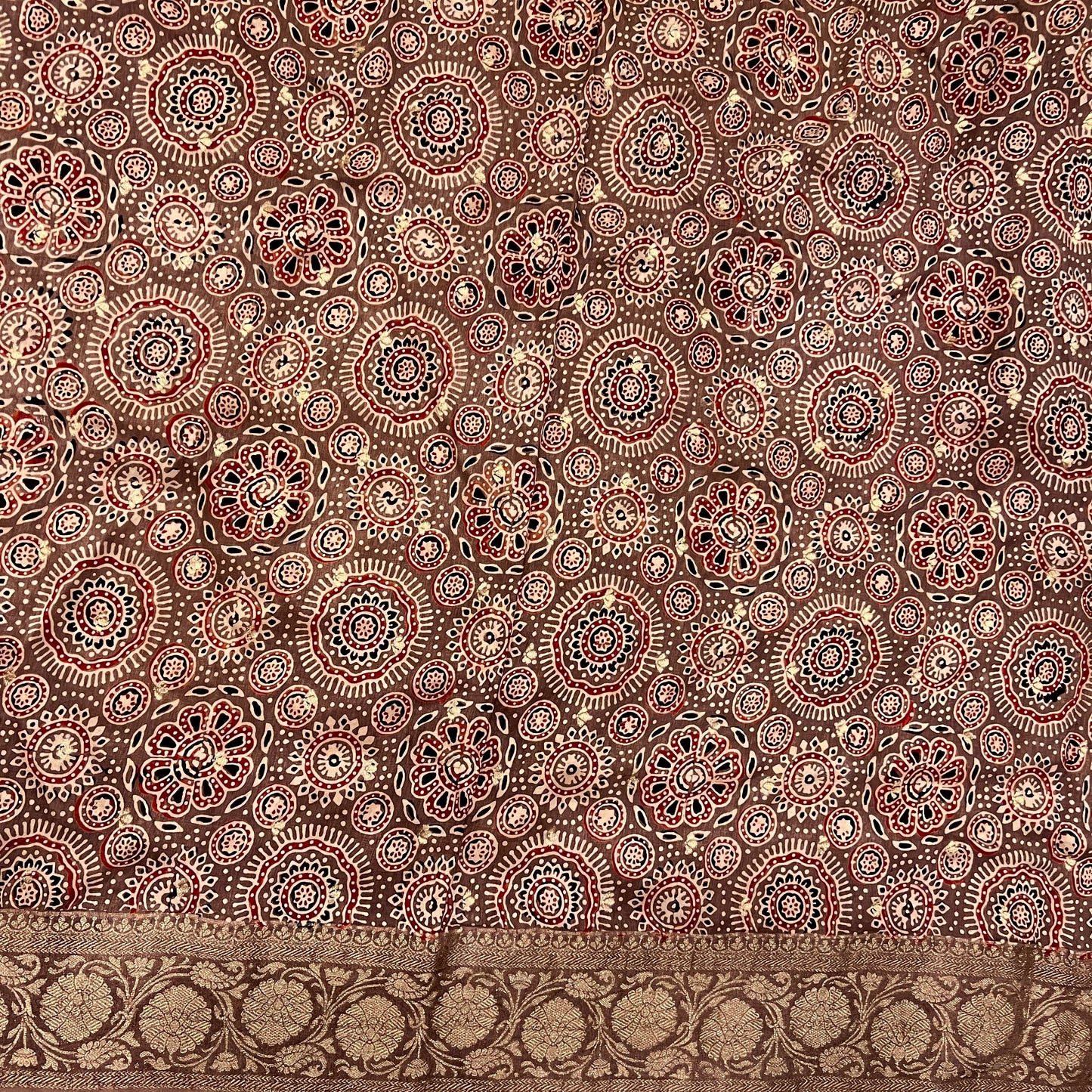 AJRAKH DOLA SILK SAREE (PH4818)
