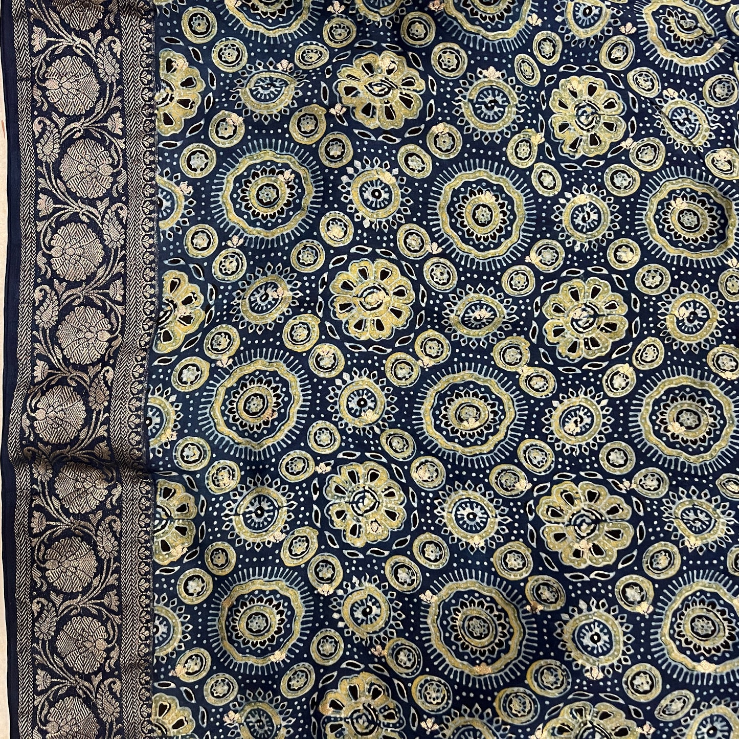 AJRAKH DOLA SILK SAREE (PH4819)