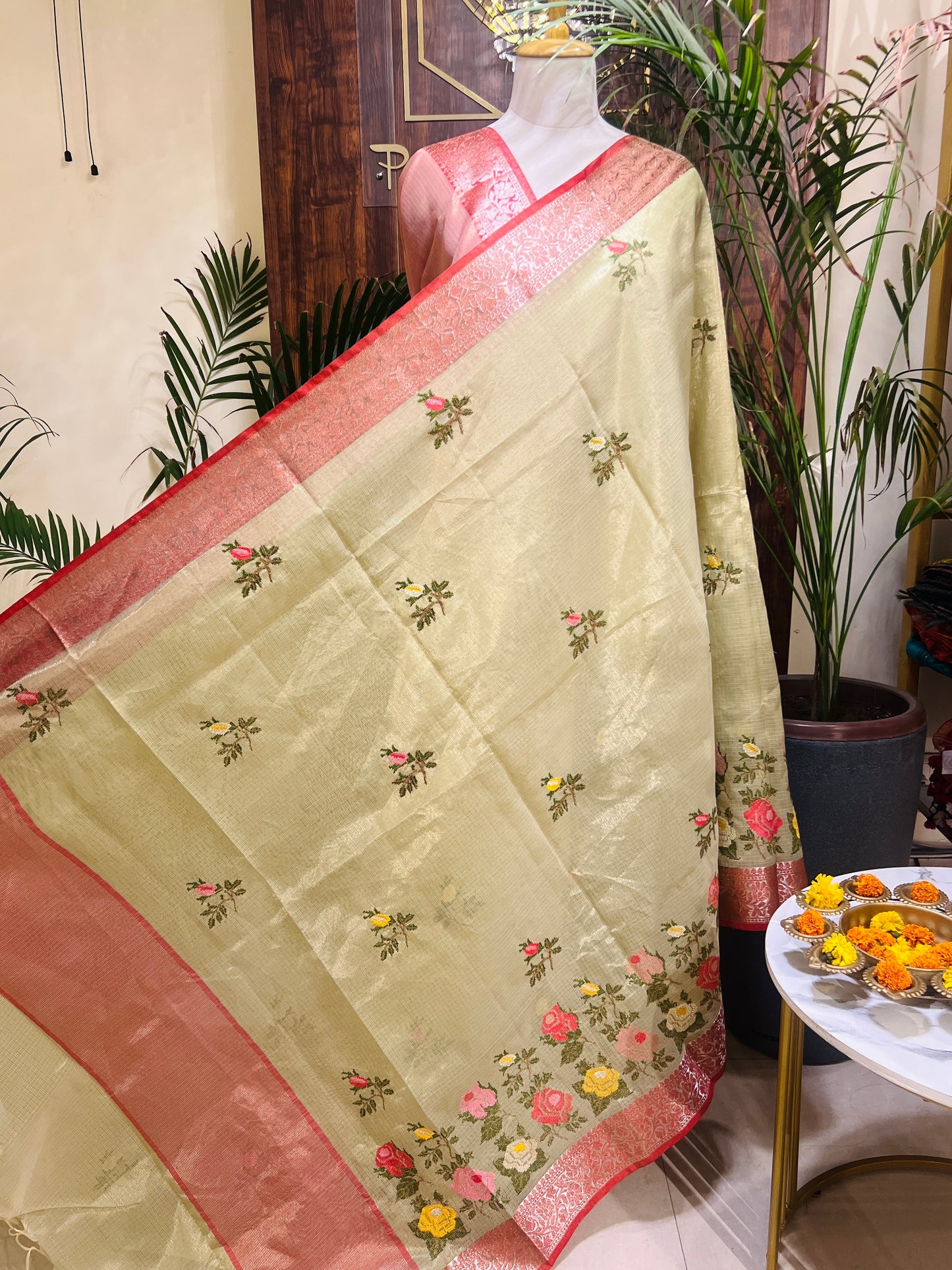 TISSUE DORIYA SAREE (PH4837)