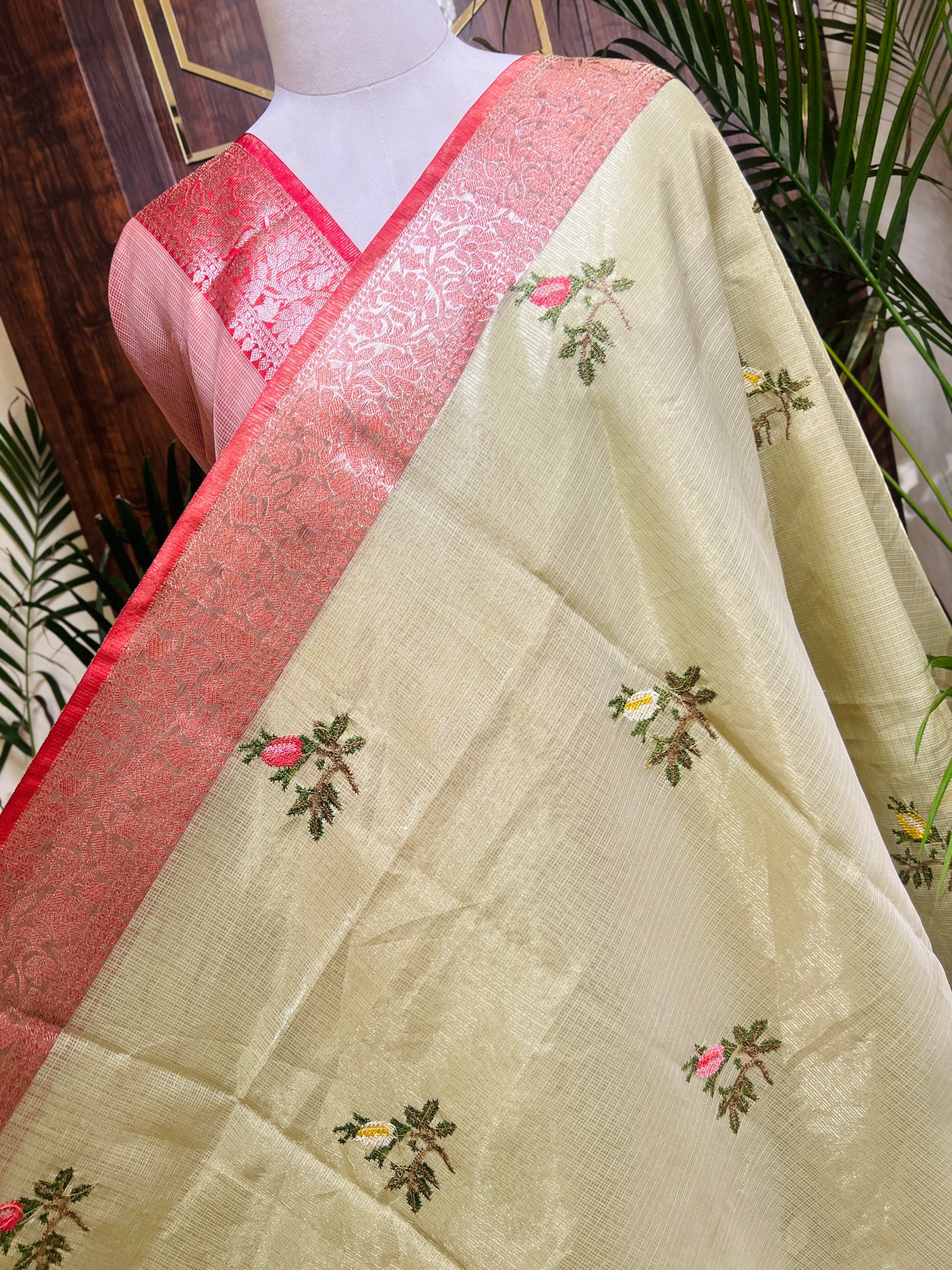 TISSUE DORIYA SAREE (PH4837)