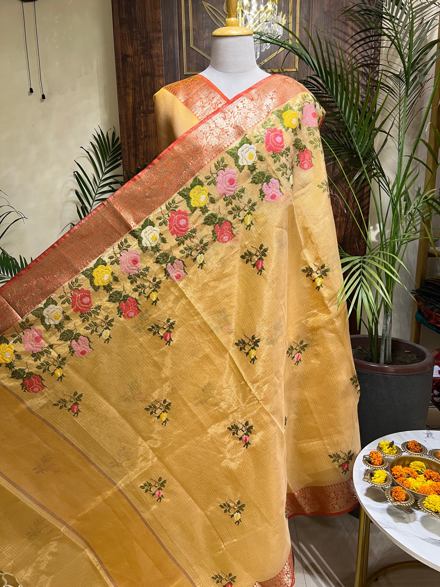 TISSUE DORIYA SAREE (PH4838)