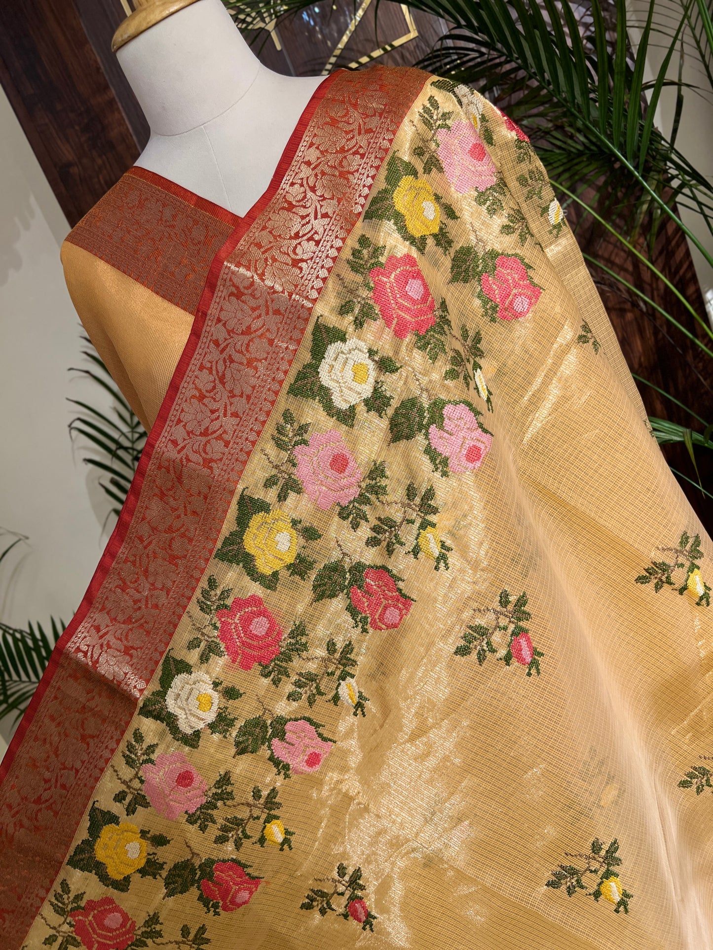 TISSUE DORIYA SAREE (PH4838)