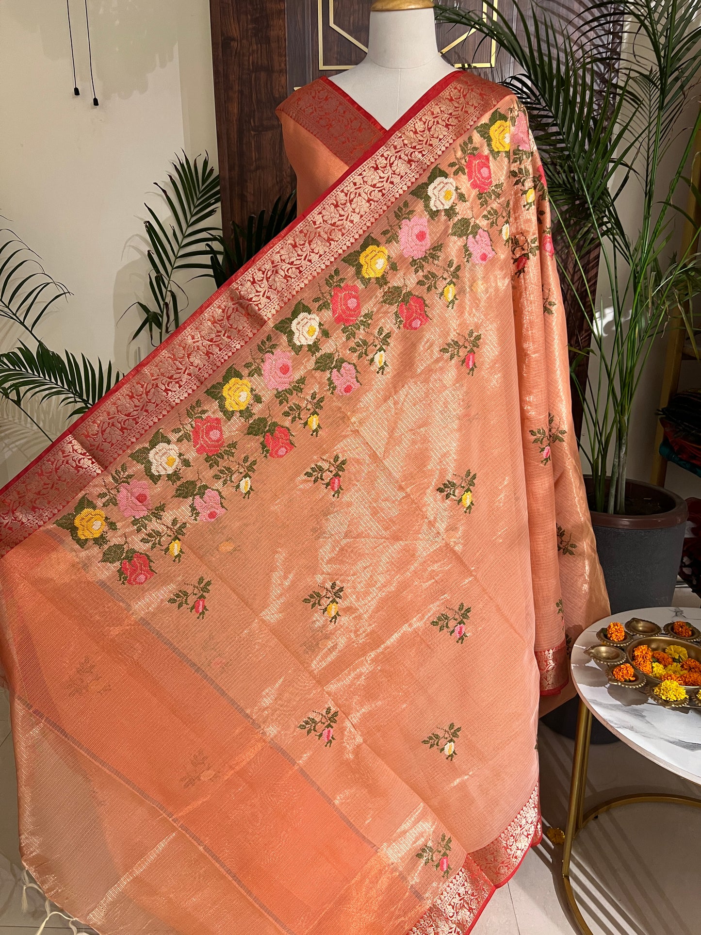 TISSUE DORIYA SAREE (PH4839)