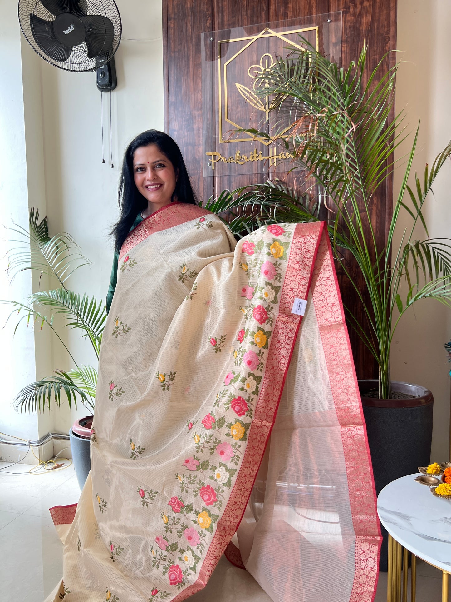 TISSUE DORIYA SAREE (PH4840)