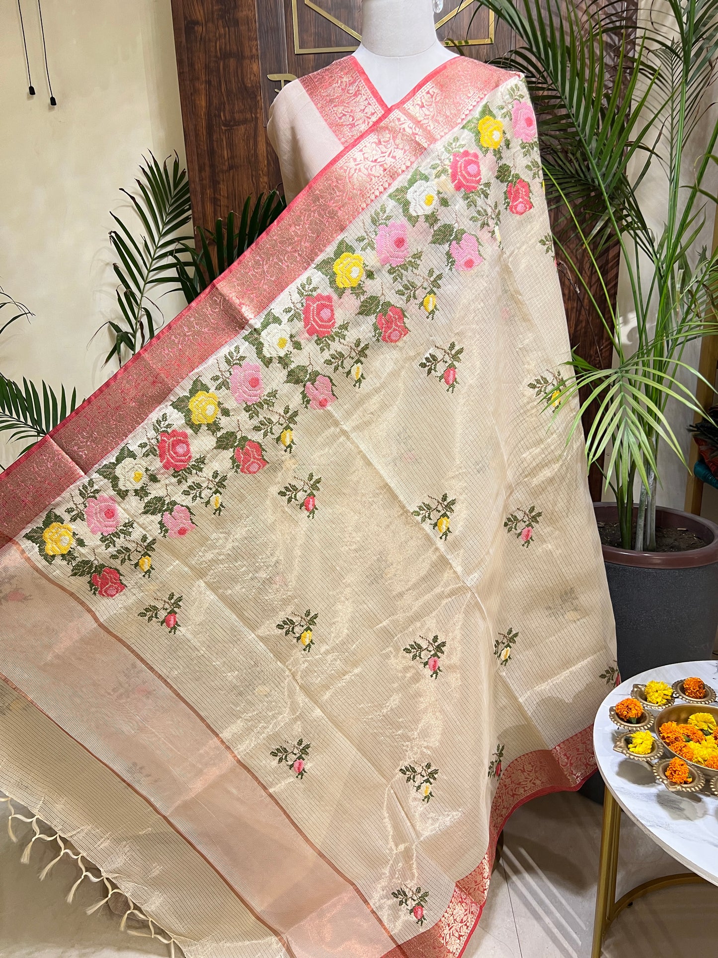 TISSUE DORIYA SAREE (PH4840)