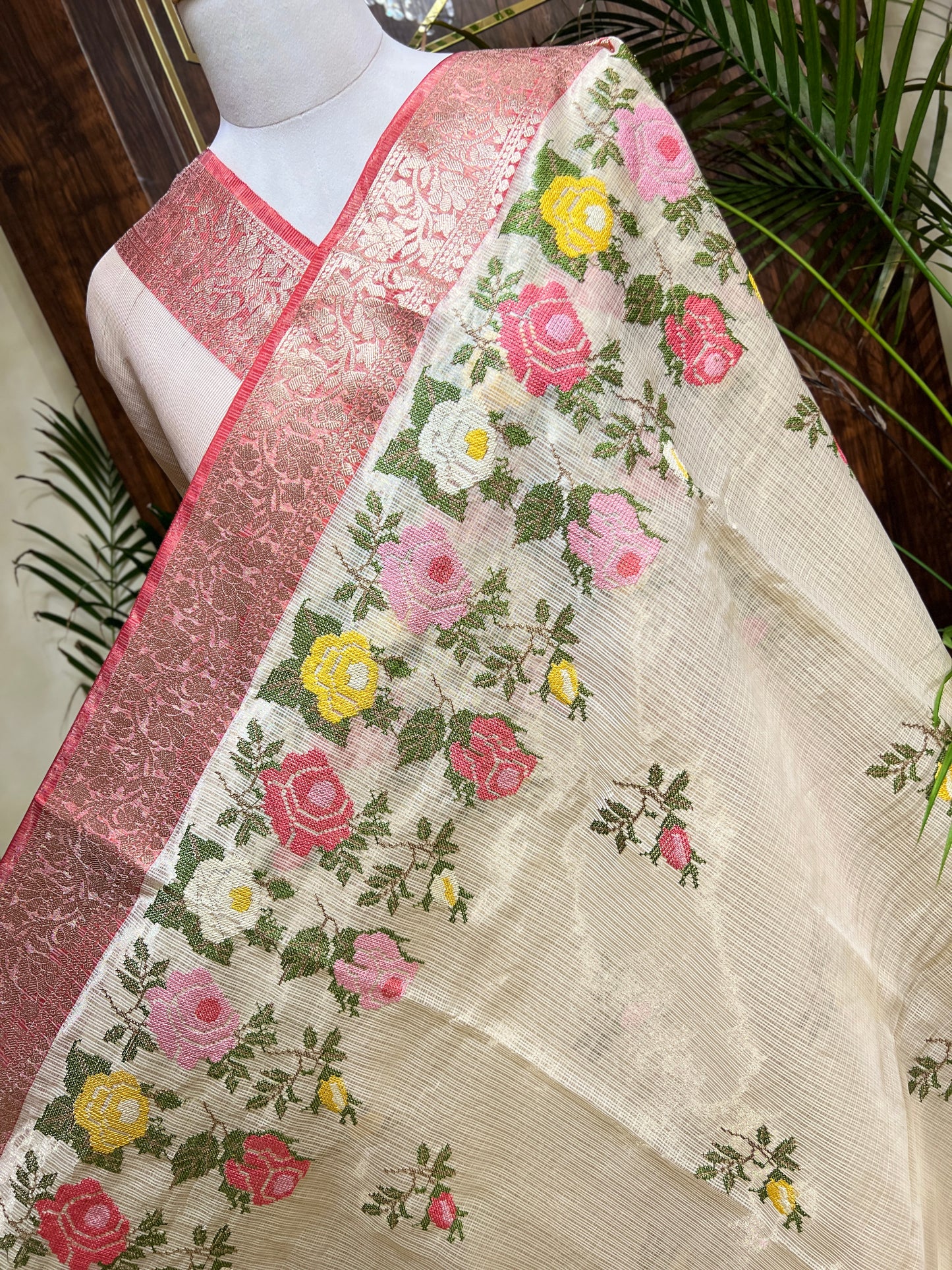 TISSUE DORIYA SAREE (PH4840)