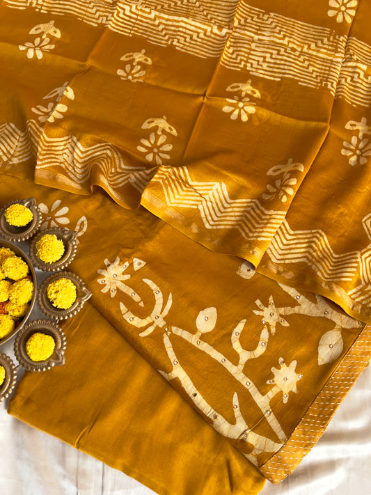 FINE CHANDERI SILK SUIT