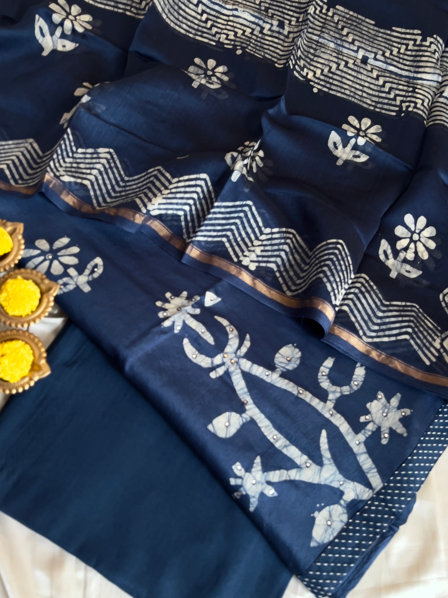 FINE CHANDERI SILK SUIT