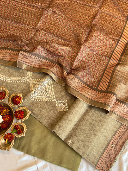 CHANDERI SILK SUIT