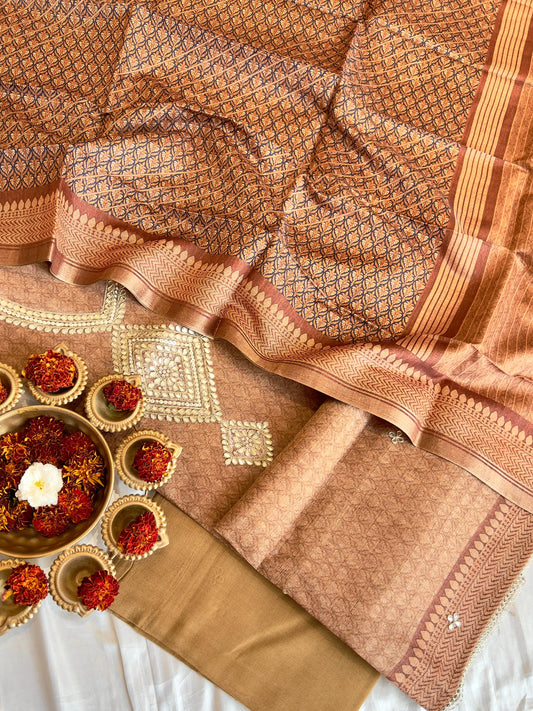 CHANDERI SILK SUIT