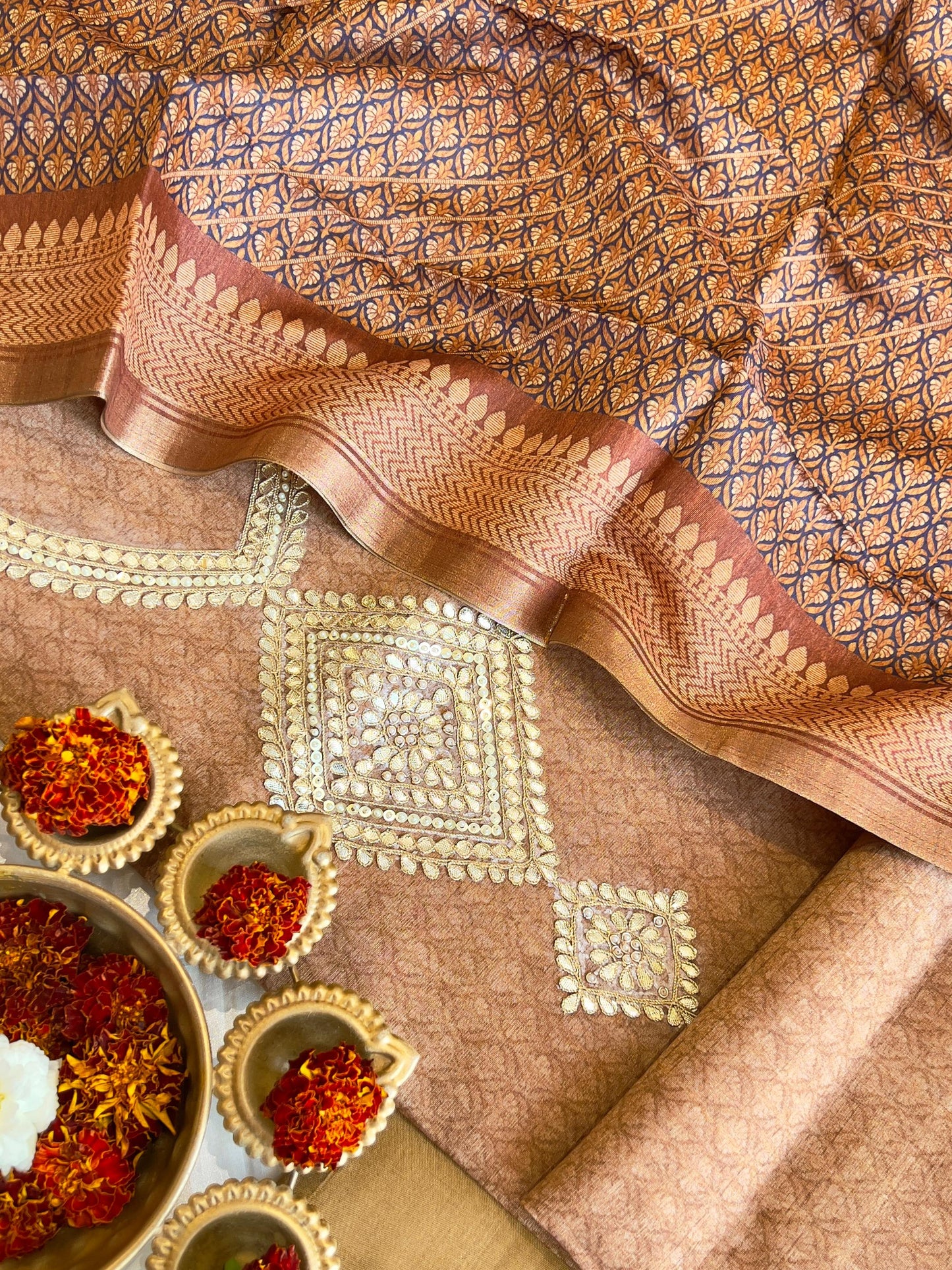CHANDERI SILK SUIT