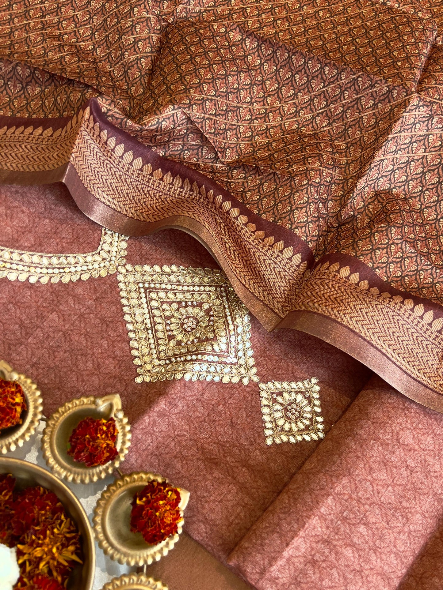 CHANDERI SILK SUIT