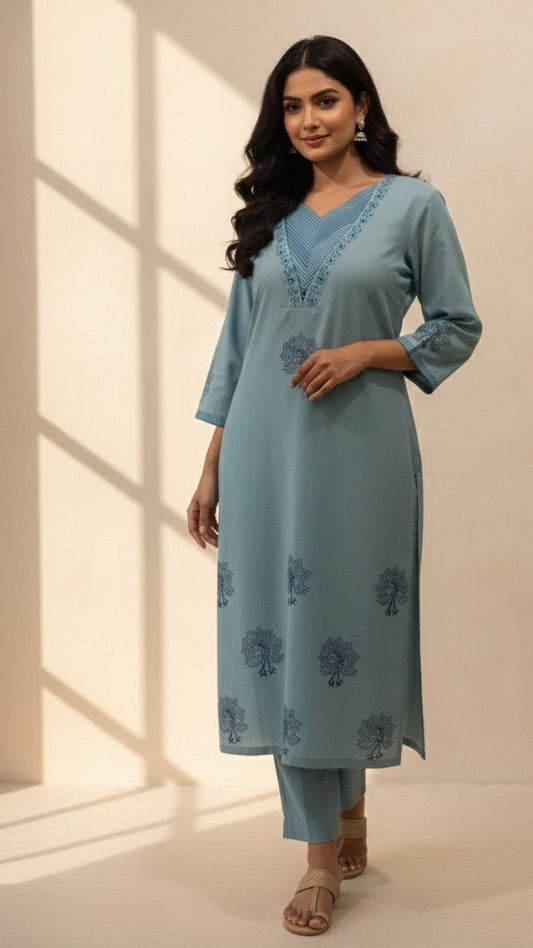 HANDLOOM COTTON SUIT (PH5142)