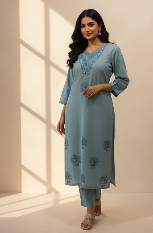 HANDLOOM COTTON SUIT