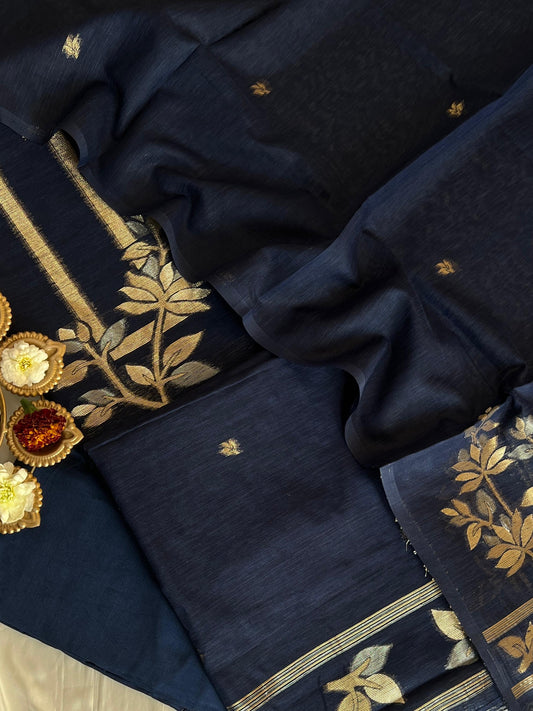 SLUB CHANDERI SUIT