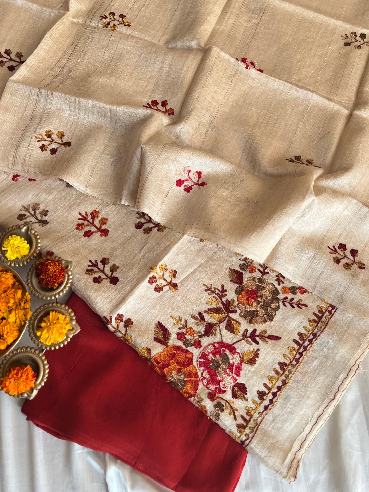 PURE DESI TUSSAR SUIT