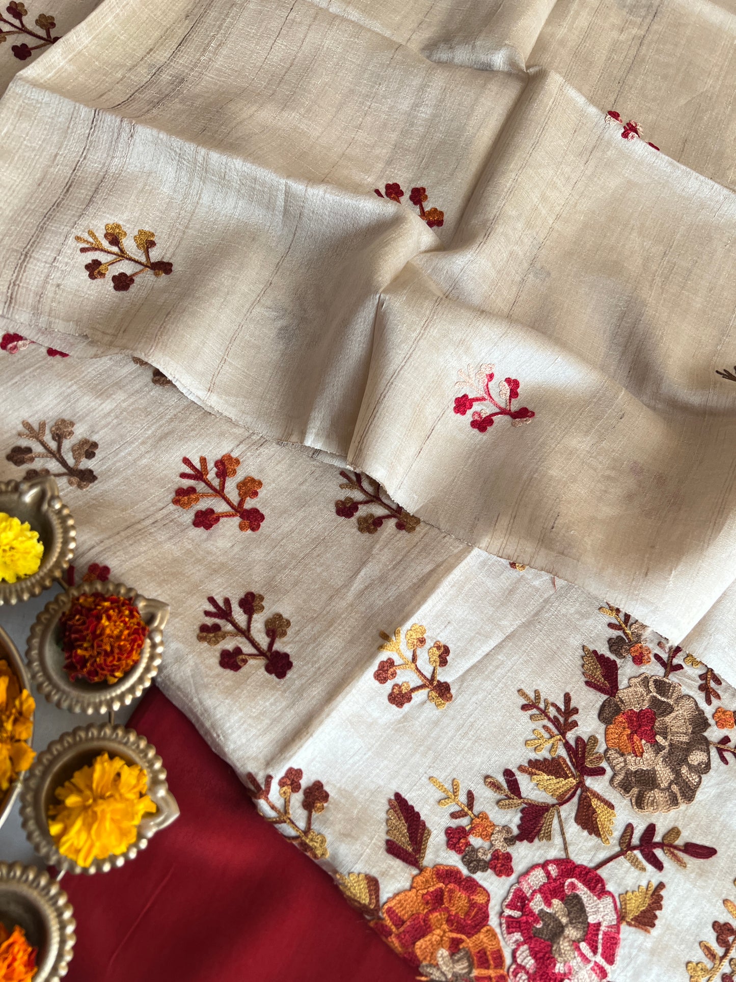 PURE DESI TUSSAR SUIT