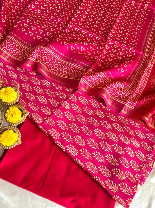 CHANDERI SILK SUIT