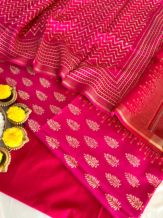 CHANDERI SILK SUIT