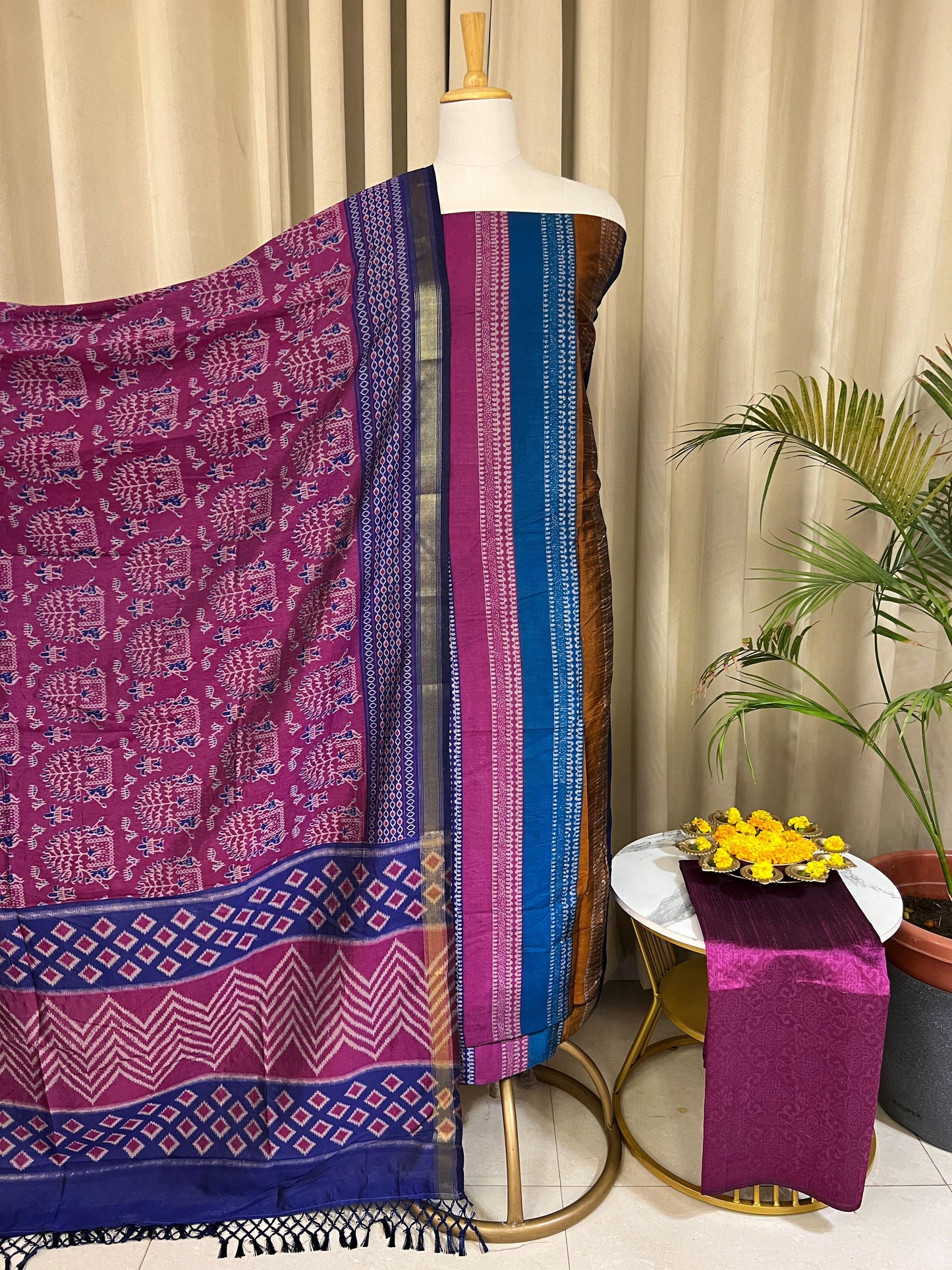 COTTON SILK SUIT