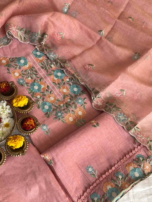 LINEN JAMDANI SUIT