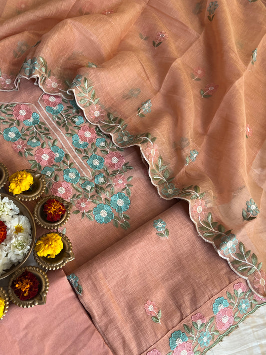 LINEN JAMDANI SUIT
