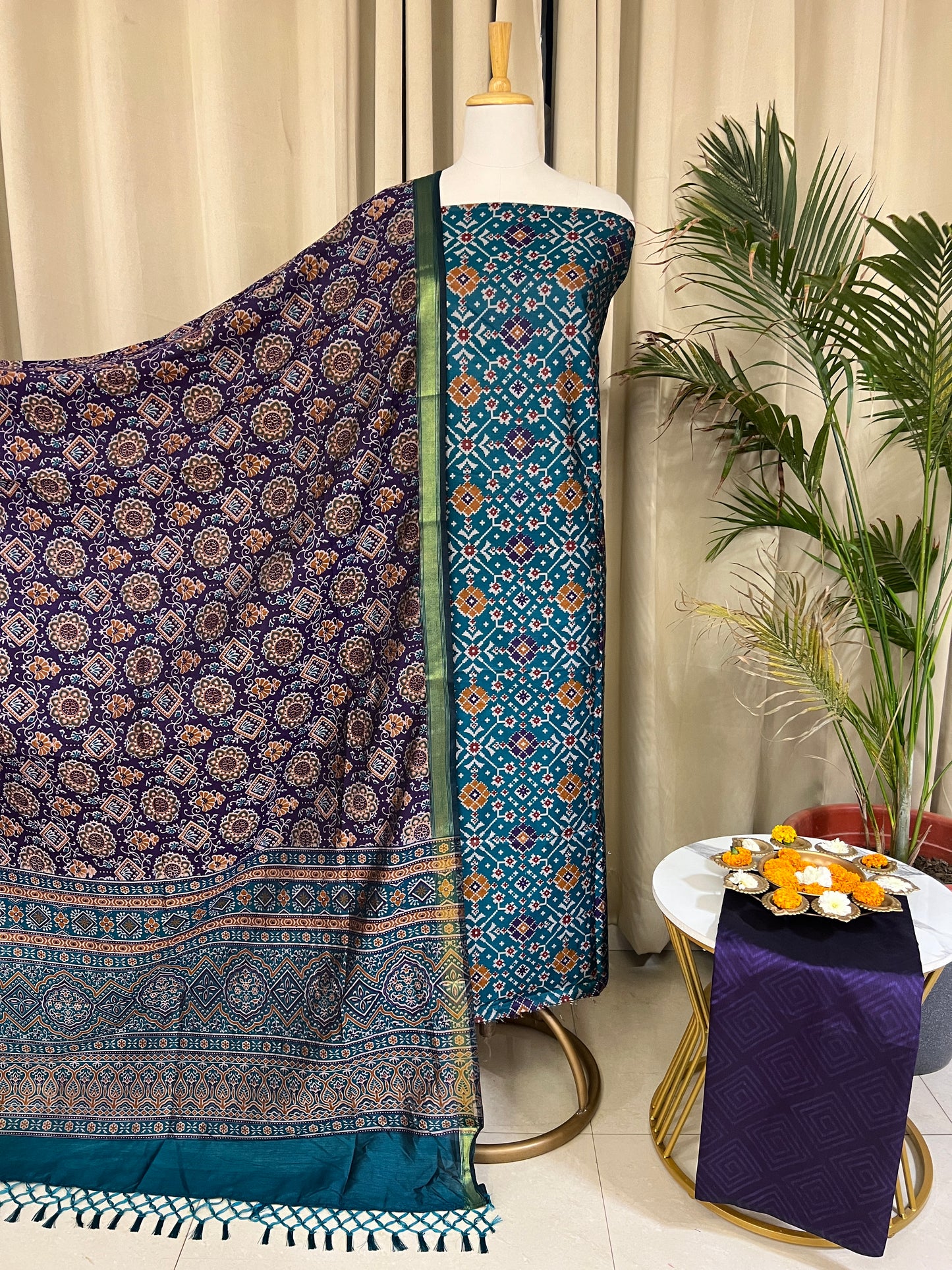 COTTON SILK SUIT