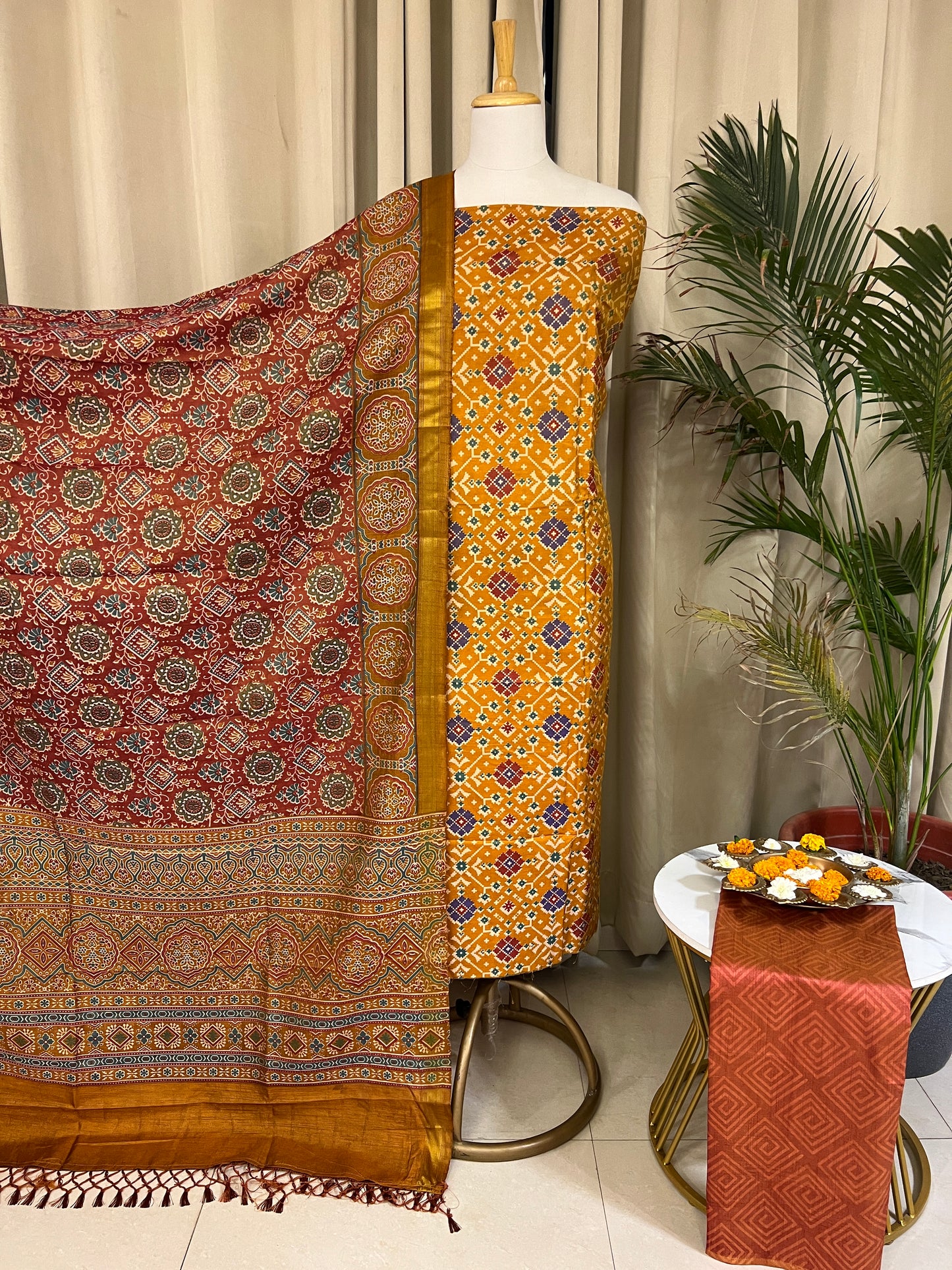COTTON SILK SUIT