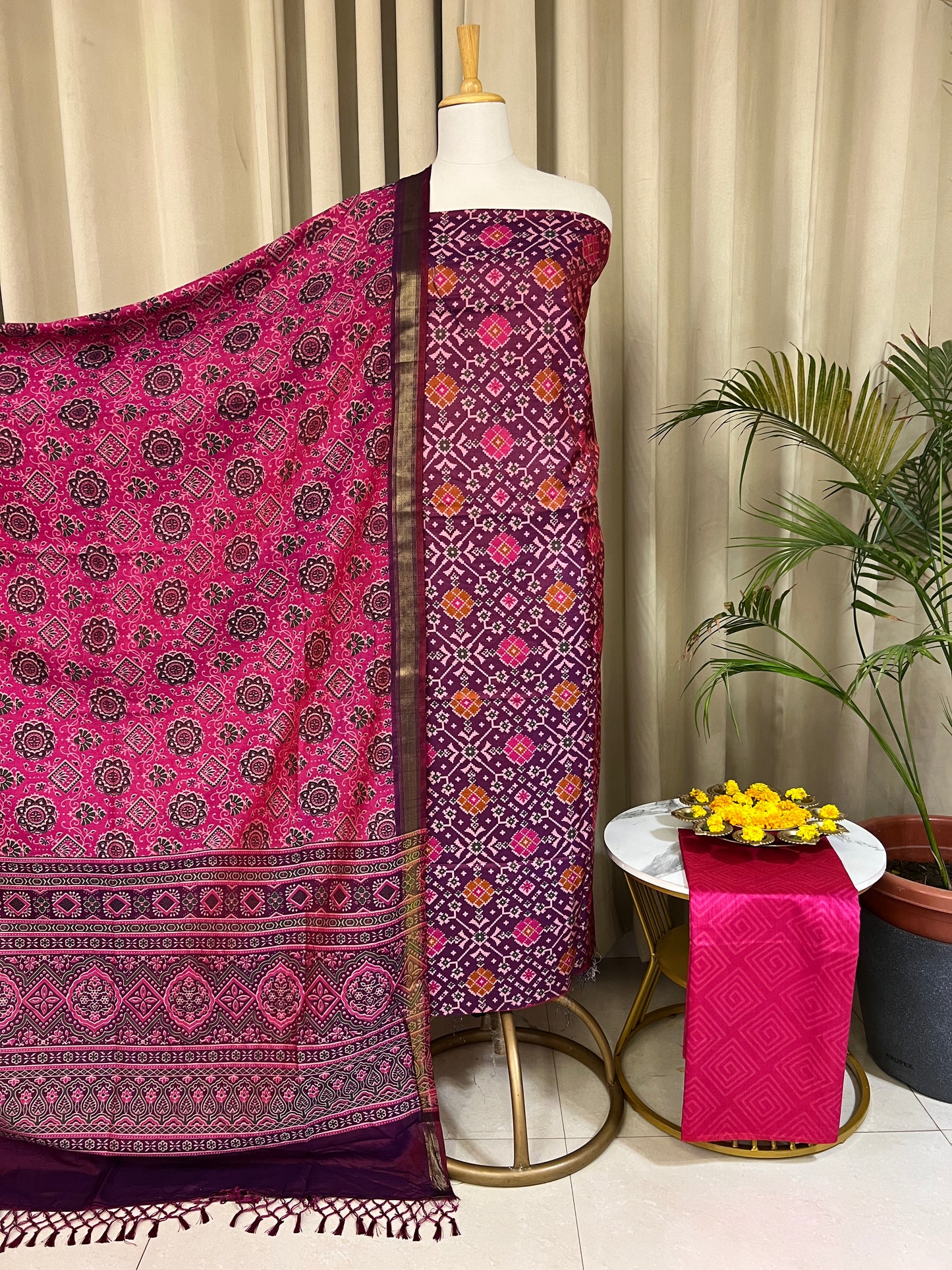 COTTON SILK SUIT