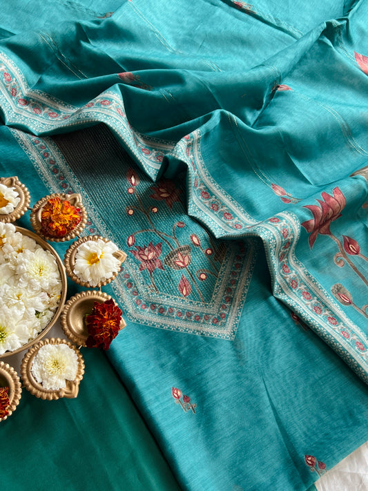 COTTON SILK SUIT