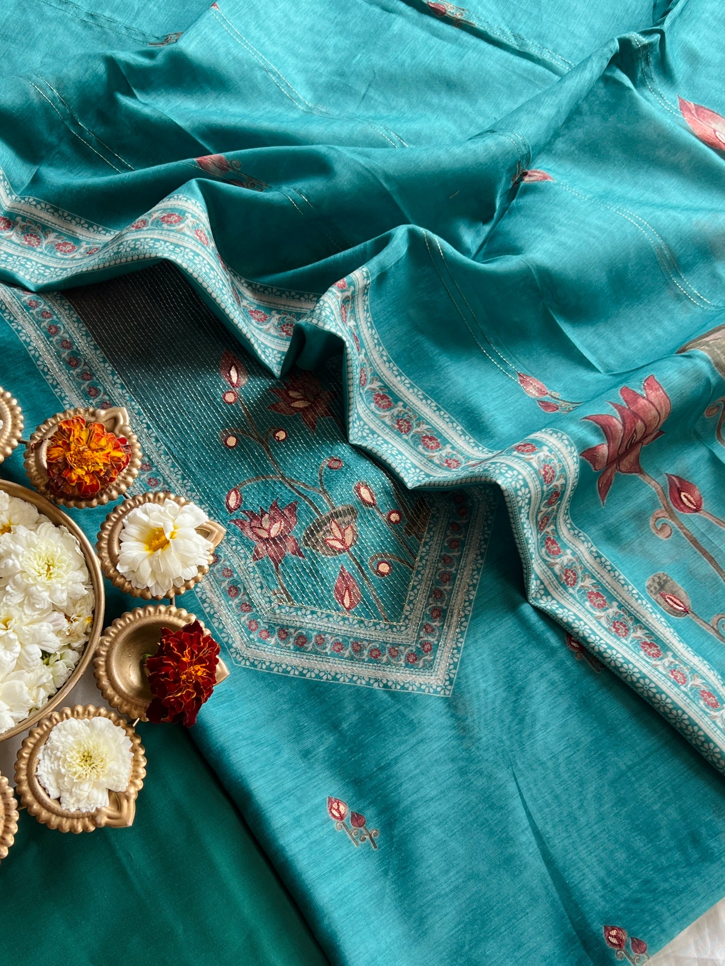 COTTON SILK SUIT