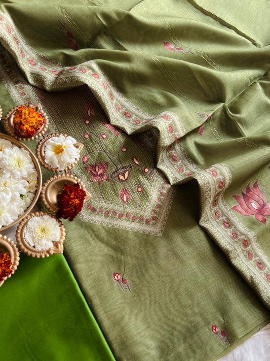 COTTON SILK SUIT