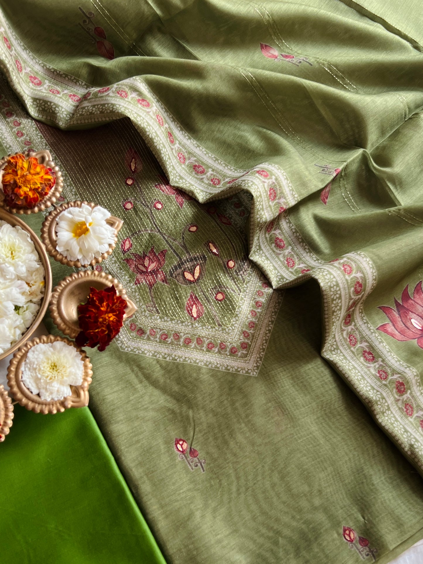 COTTON SILK SUIT