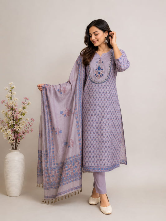 MUL CHANDERI SUITS (PH6312)