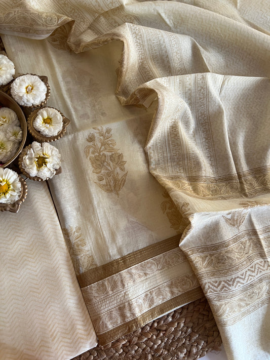 MUL MUL CHANDERI SUIT