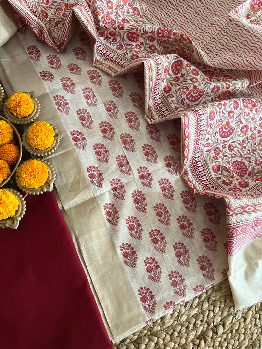 COTTON CHANDERI SUIT (PH7198)