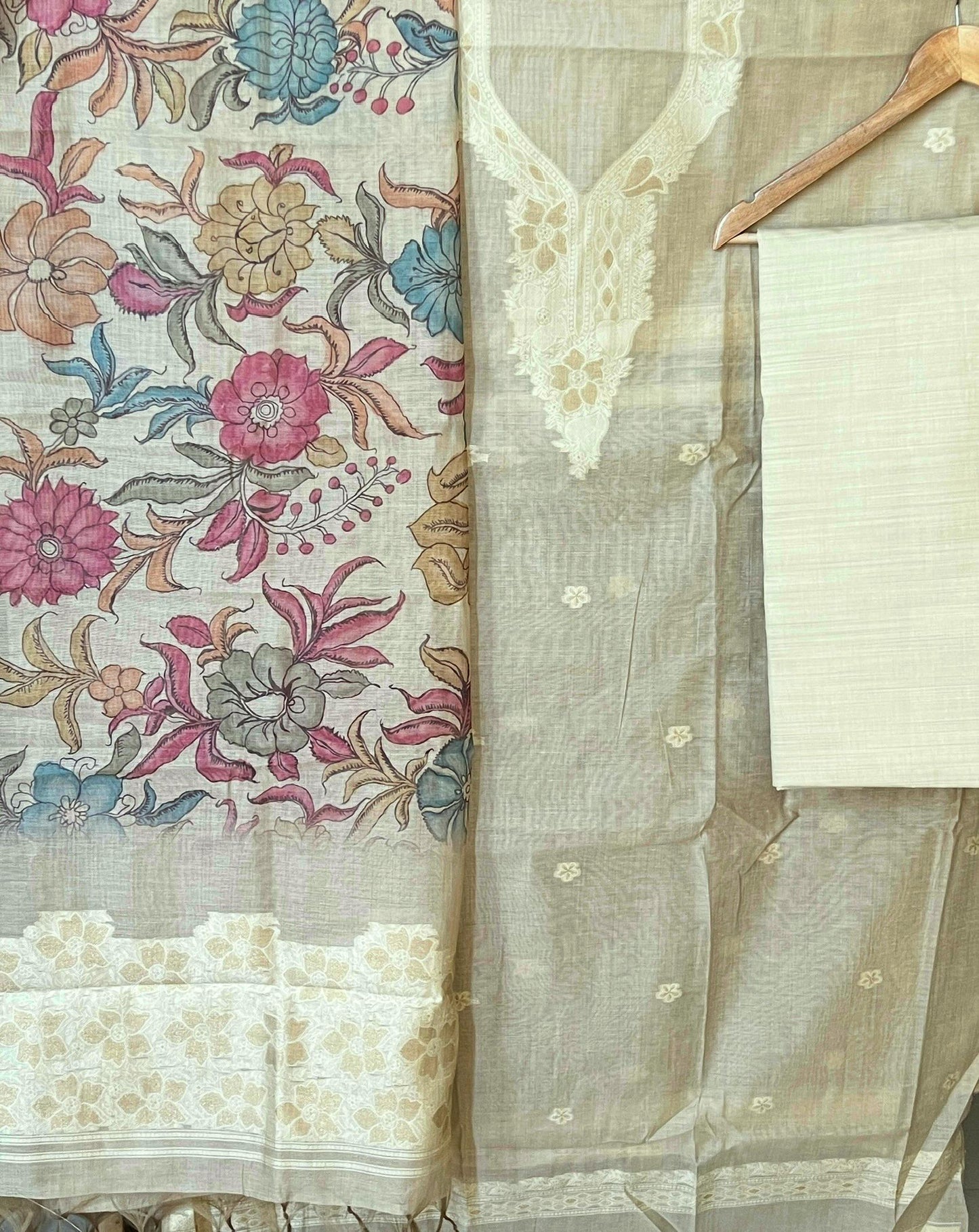 SLUB CHANDERI SUIT (PH7313)