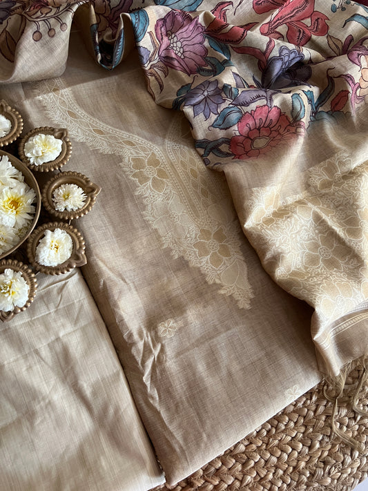 SLUB CHANDERI SUIT (PH7314)
