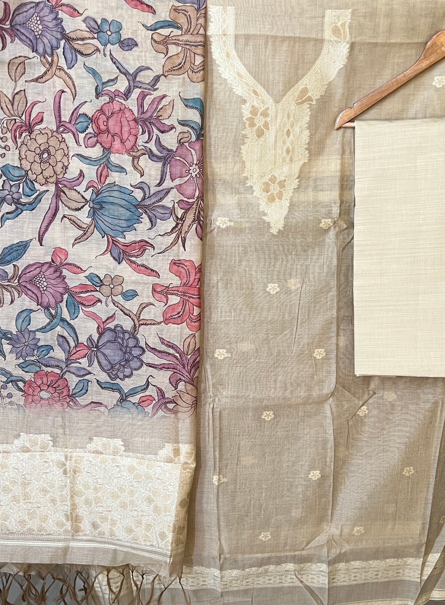 SLUB CHANDERI SUIT (PH7314)